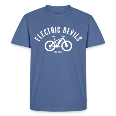 Männer Premium T-Shirt Electric-Devils, Logo Weiß