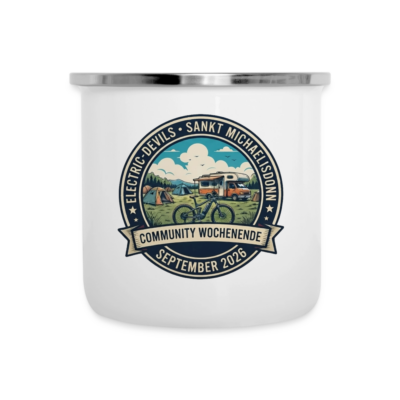 Emaille-Tasse - Community Wochenende 2026