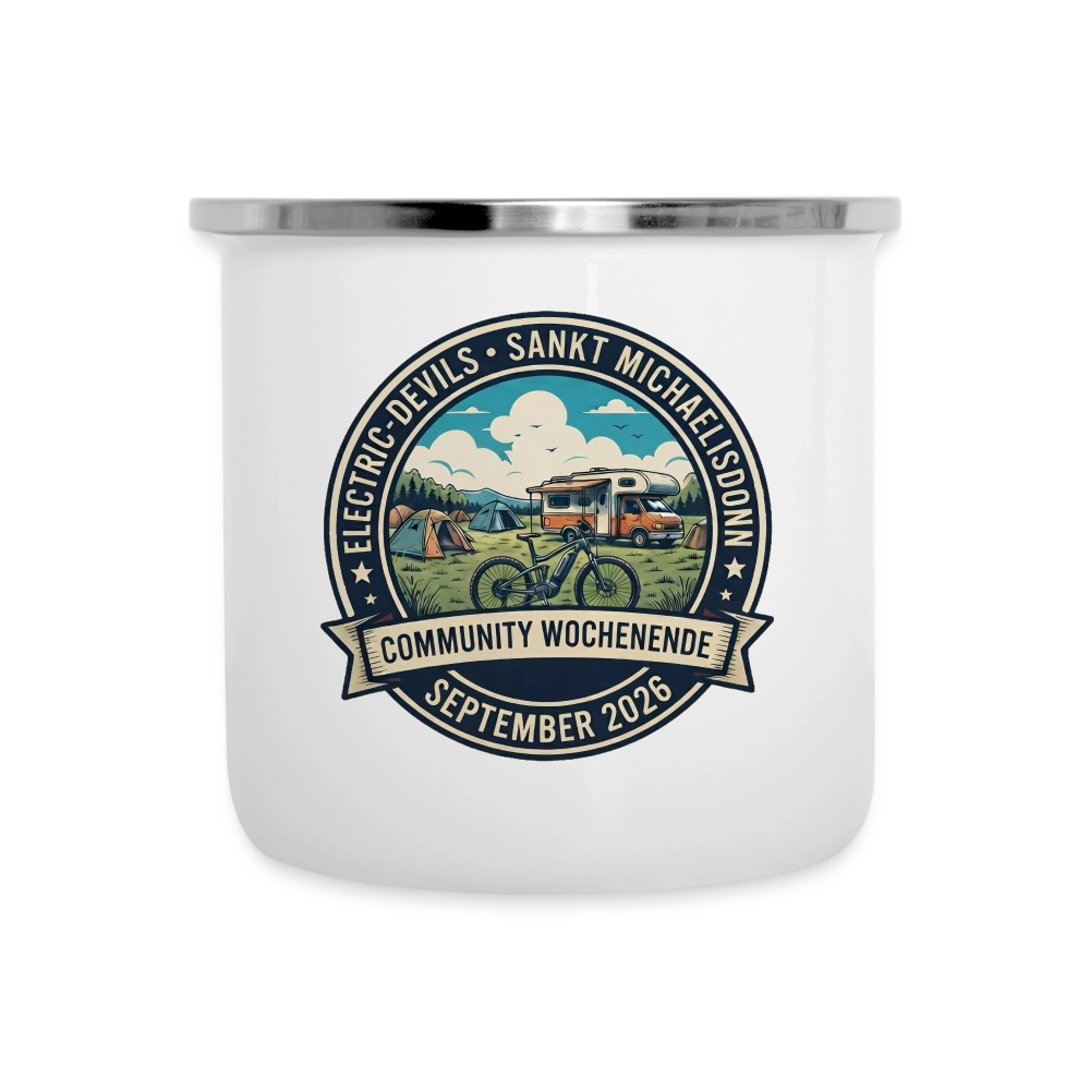 Emaille-Tasse - Community Wochenende 2026