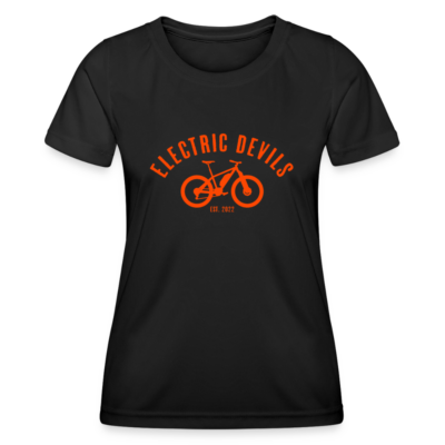 Frauen Funktions-T-Shirt - Logo Orange
