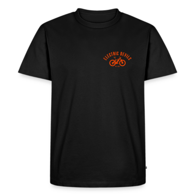 Männer Premium T-Shirt - Logo Orange klein